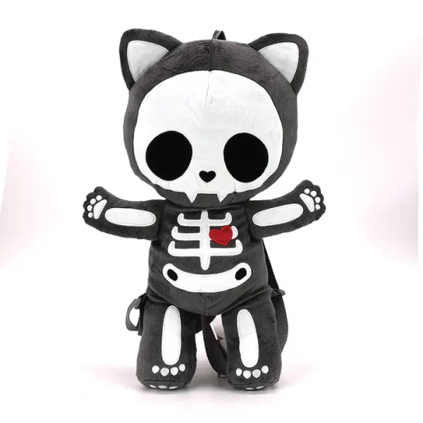 Skeleton Kitten Plushy Backpack - Image 2