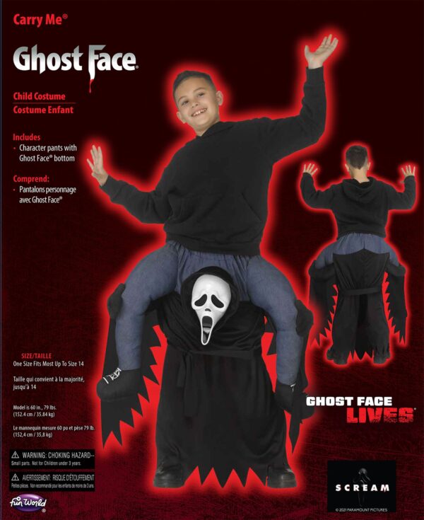 Carry Me Ghost face Kids Costume - Image 4