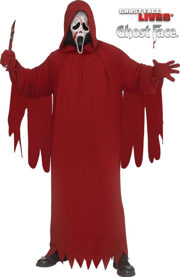 Crimson Deluxe Ghost Face Adult Costume
