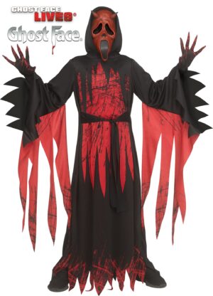 Aged Devil Ghost Face Kids Costume