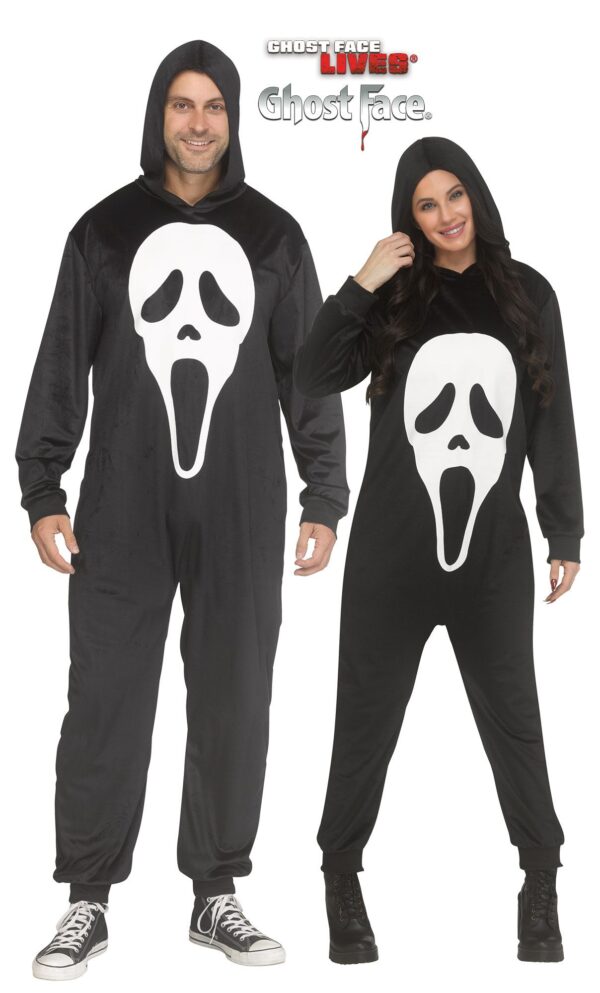 Ghost Face E-Z Jumpsuit Unisex Adult Costume