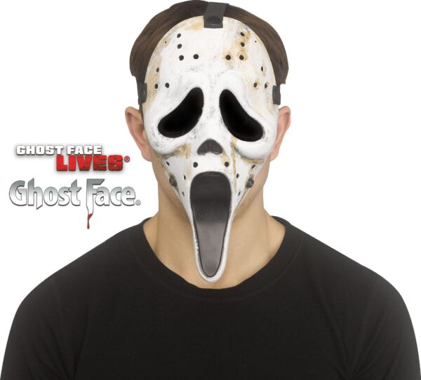 Ghost Face Hockey Mask - Distressed