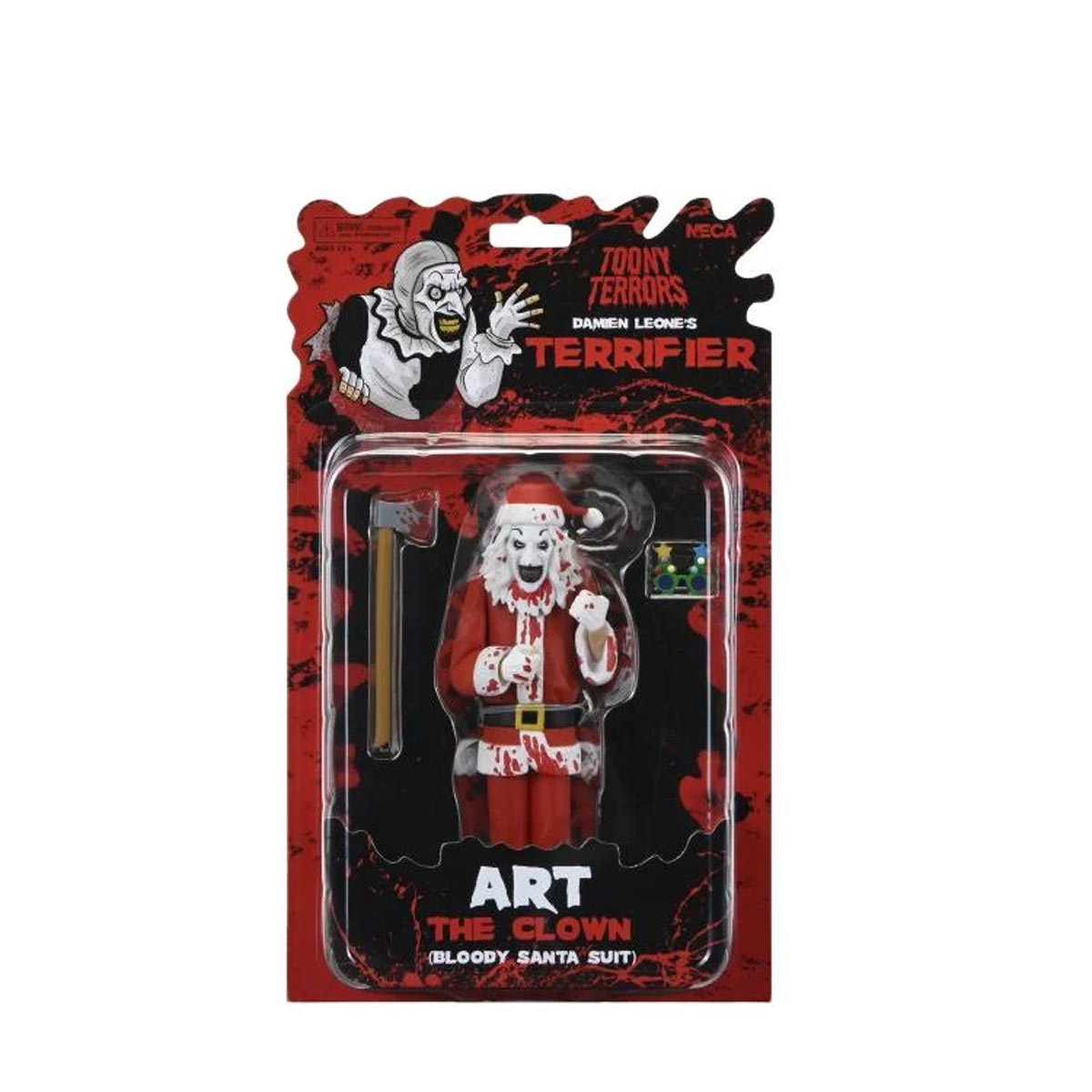 Terrifier 3 Toony Terrors Santa Suit Art the Clown Bloody Version 6 Inch Action Figure - Image 5