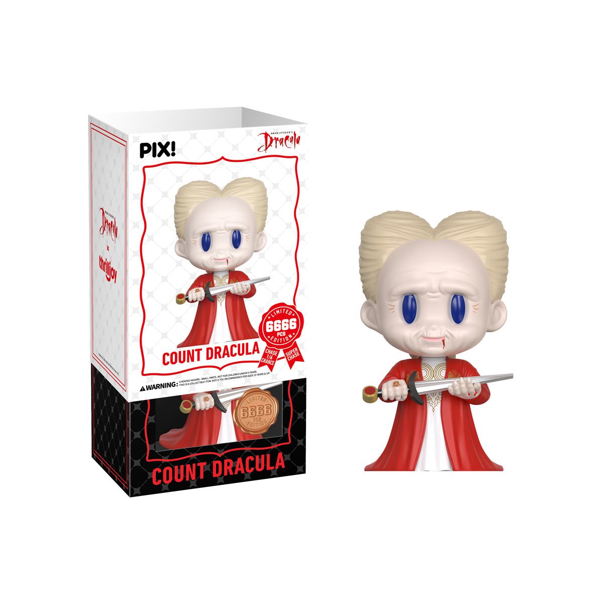 Bram Stoker's Dracula Count Dracula in Gown Pix! Vinyl Figure - Image 3