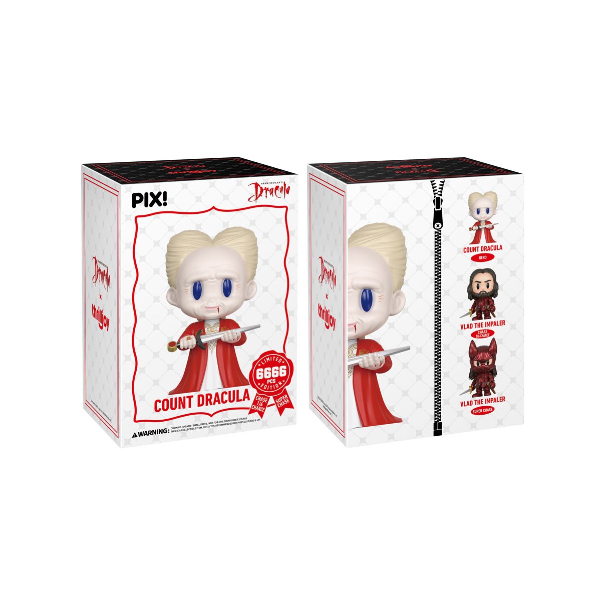 Bram Stoker's Dracula Count Dracula in Gown Pix! Vinyl Figure - Image 4