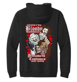 Terrifier Valentines Weekend Massacre Zip Up Hoodie