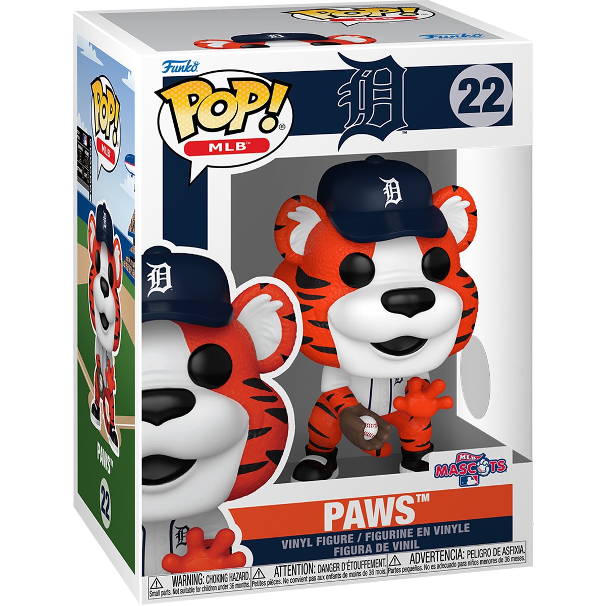 MLB Mascots Tigers Paws Funko Pop! - Image 2