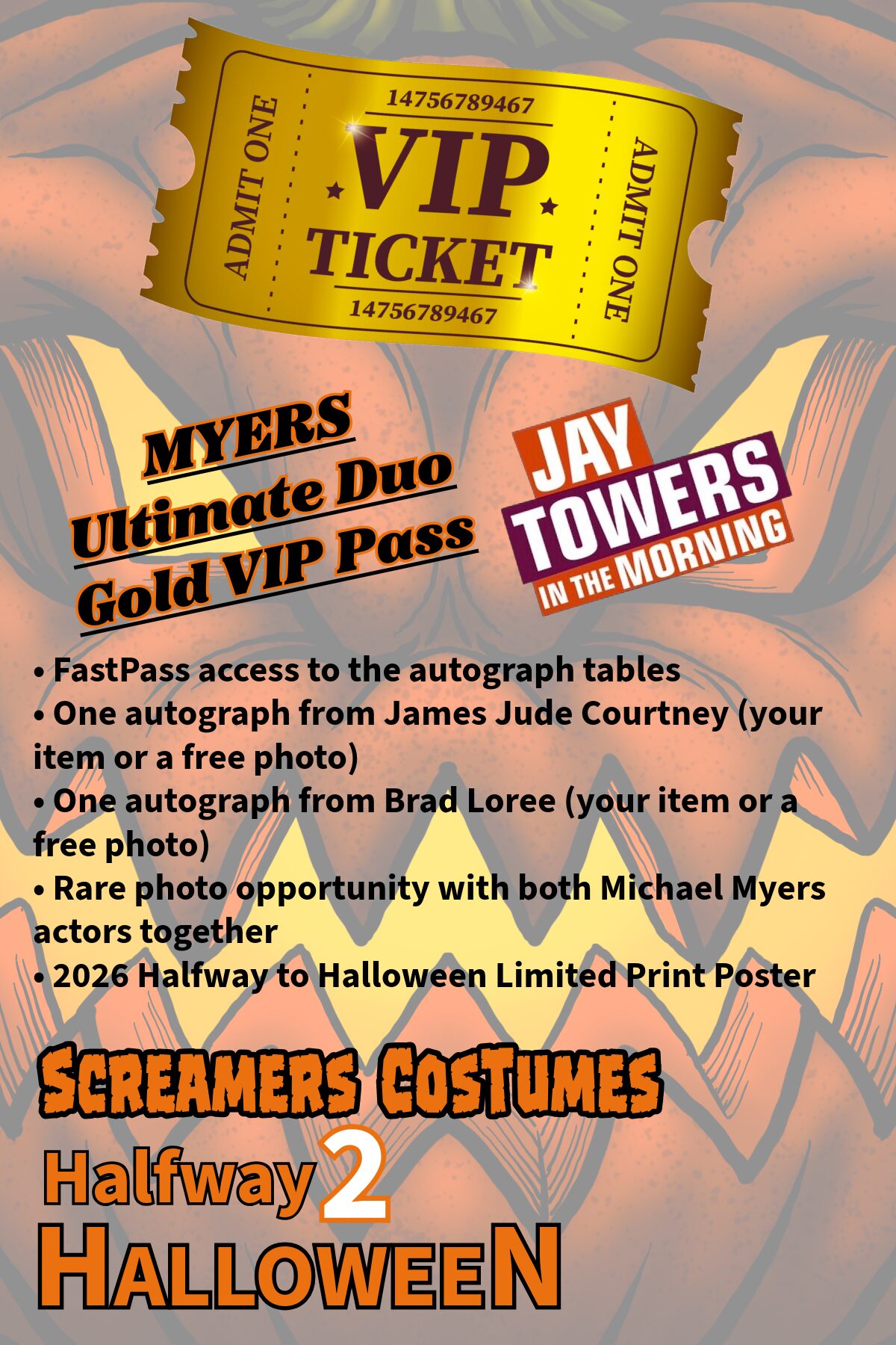 Michael Myers Ultimate Duo Gold VIP Pass