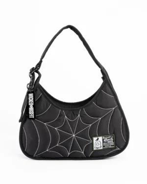 Recycled Nylon Puff Spiderweb Shoulder Bag