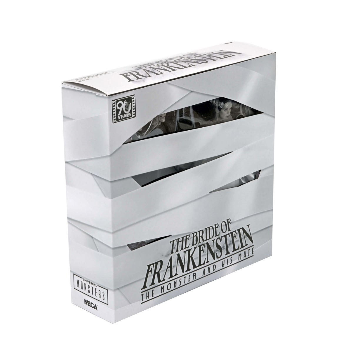 Universal Monsters Bride of Frankenstein 90th Ann. The Monster & His Mate (B&W Version) 7-In Scale Action Figure 2-Pack - Image 8